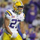 Josh Williams #27 of the LSU Tigers celebrates a touchdown as we look at the legal sports betting figures from October for Louisiana