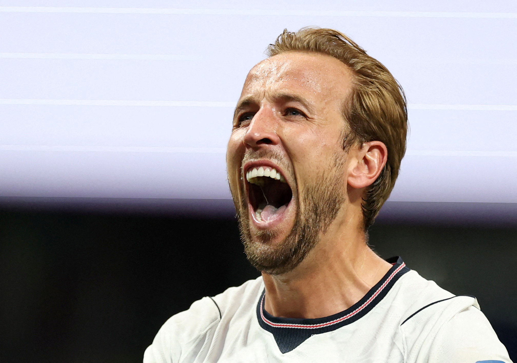 England's Harry Kane celebrates as he is featured in our Mexico vs. England prediction.