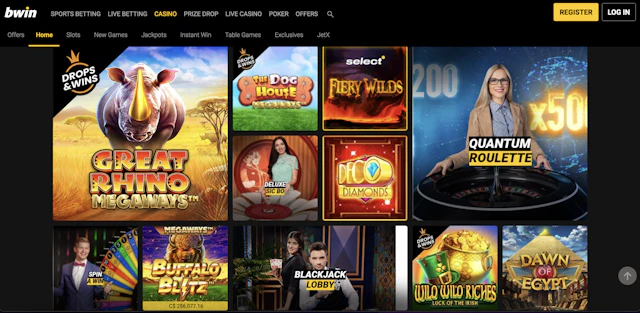 Bwin casino homepage<br>