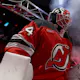 Jake Allen #34 of the New Jersey Devils takes the ice as we look at the 2024 March sports betting financials for New Jersey