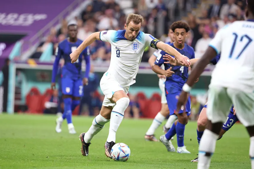 Harry Kane of England during the FIFA World Cup 2022, Group B football match between Qatar and Senegal on Nov. 25 at Al Bayt Stadium in Al Khor, Qatar.