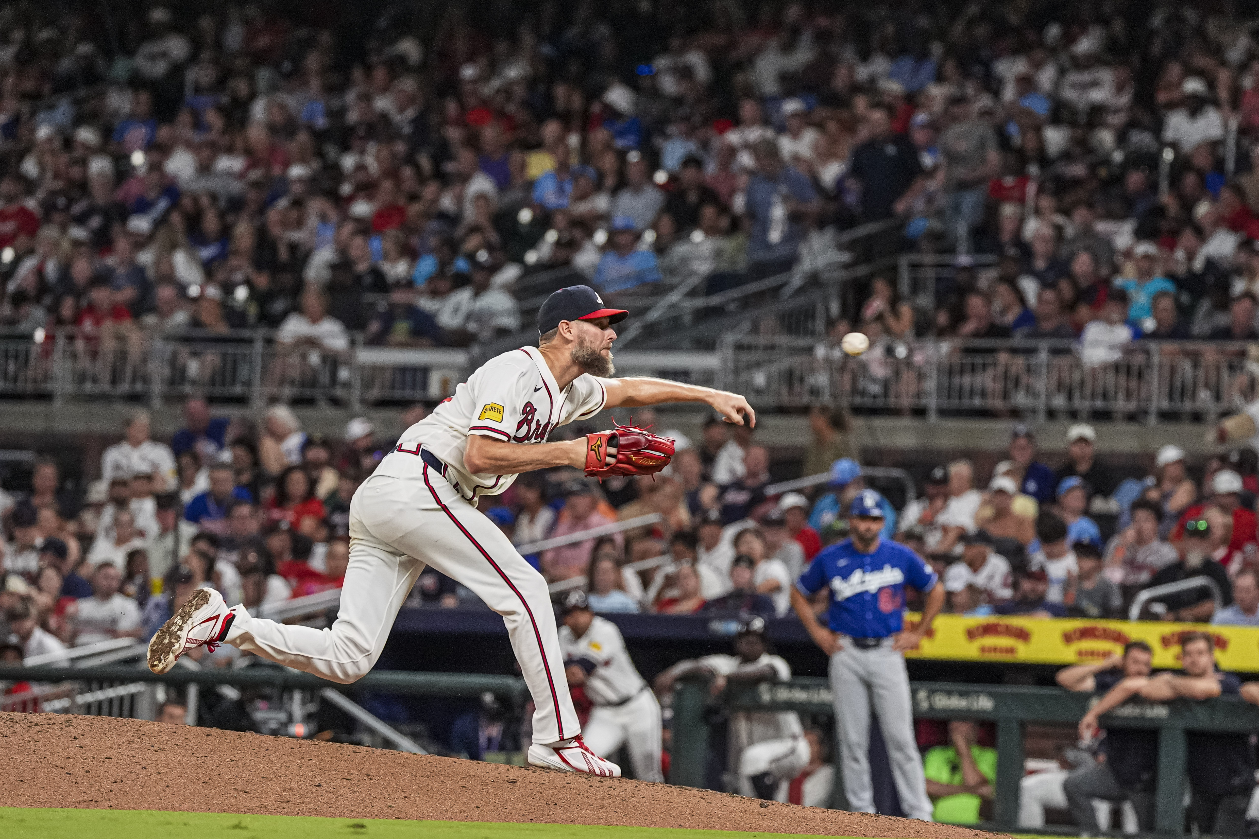 Atlanta Braves pitcher Chris Sale (51) pitches as we break down our best NRFI bets today. 