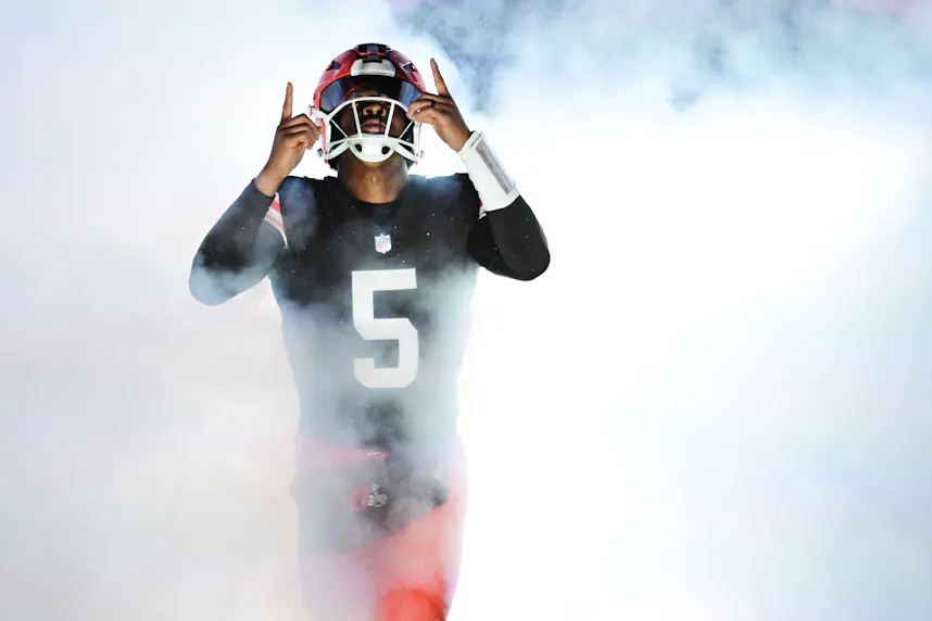 Cleveland Browns quarterback Jameis Winston is introduced as we make our best Jameis Winston MNF player prop bets.