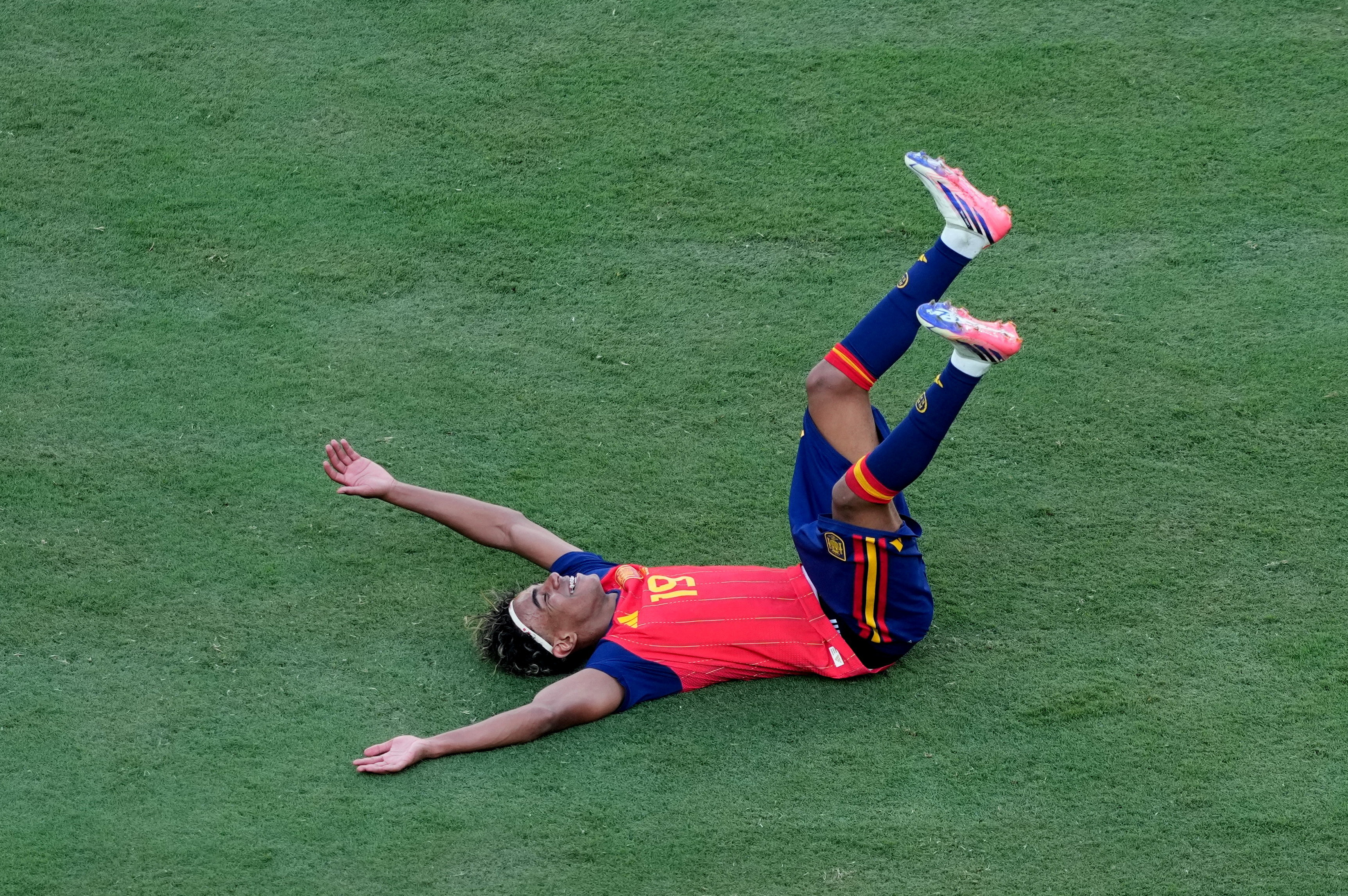 Spain's Lamine Yamal celebrates winning the World Cup as we look at the 2030 World Cup odds