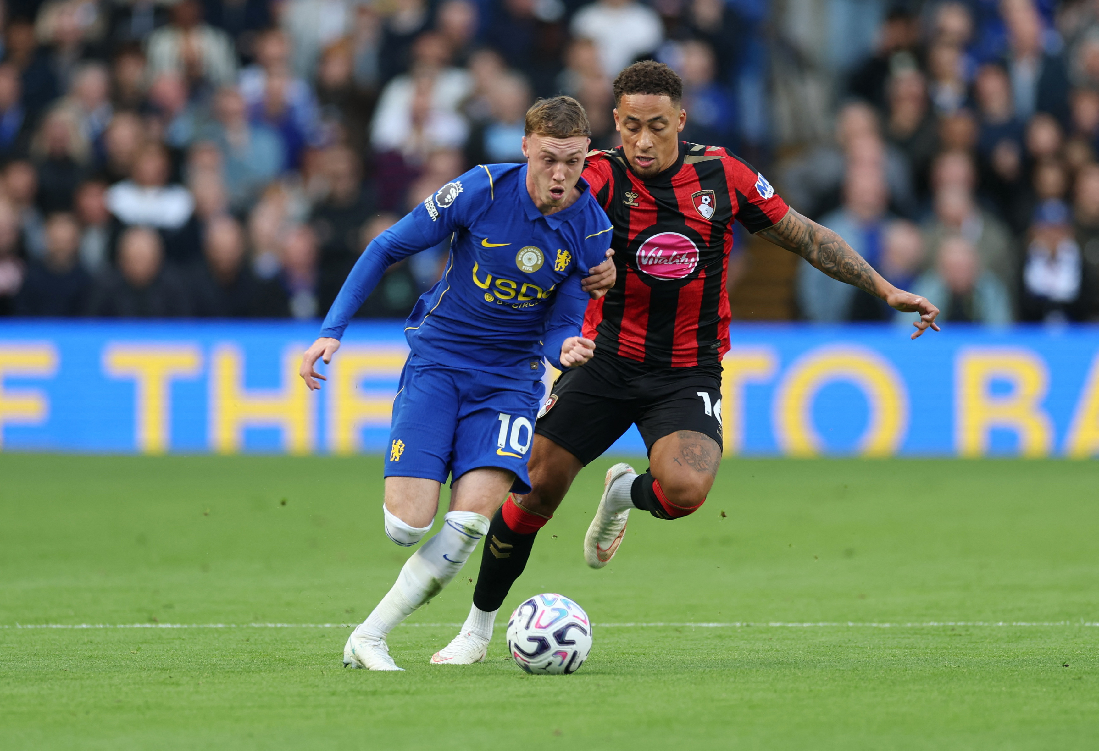 Pictured: Cole Palmer is in action as we break down our Premier League Best Bets Matchweek 9: EPL Expert Picks & Predictions. Photo by Reuters/Paul Childs.