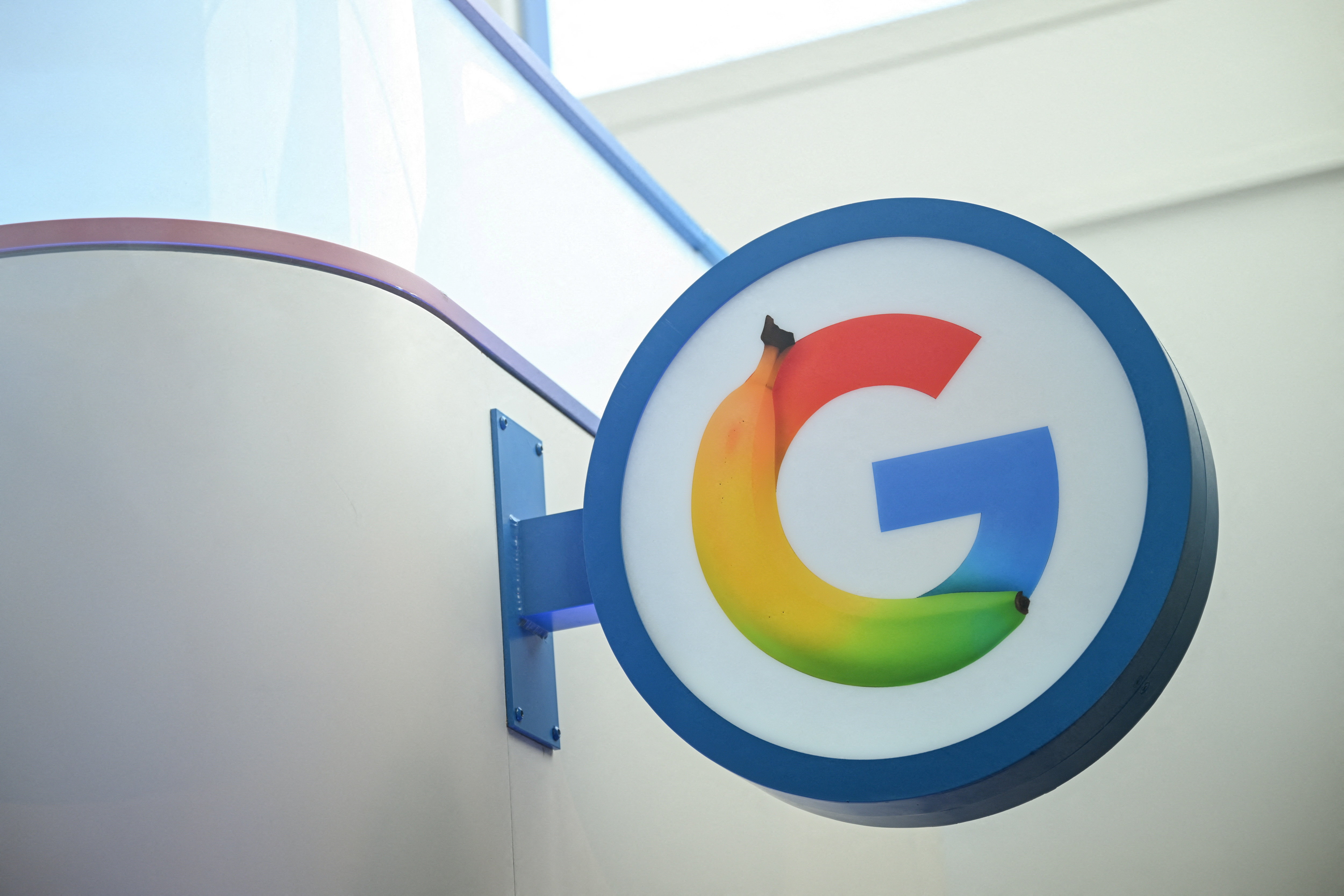 A specially designed Google logo as we look at a Google engineer being arrested for PolyMarket insider trading