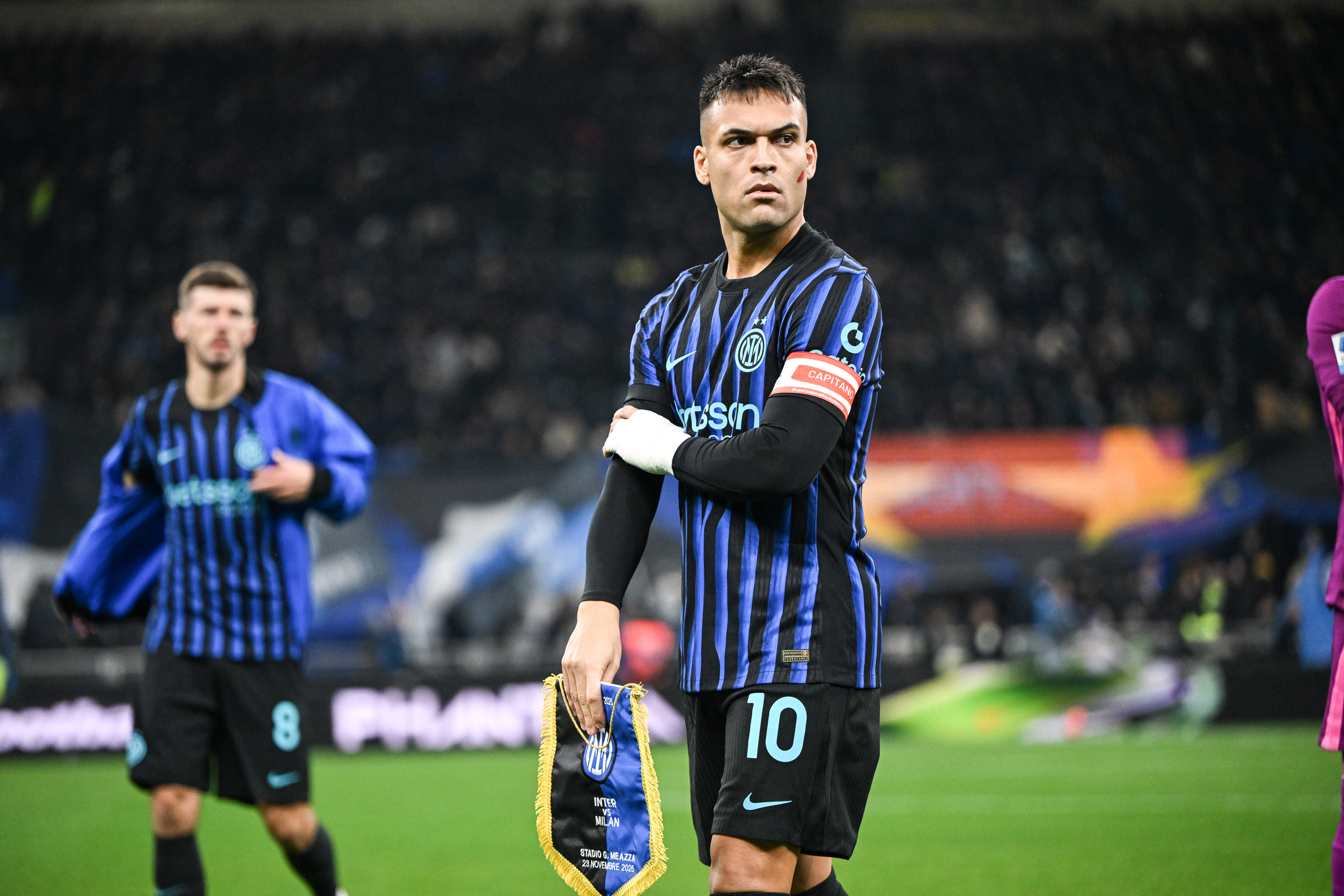 Inter Milan's Lautaro Martinez looks on as we offer our Atletico Madrid vs. Inter Milan prediction today