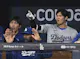A picture shows Shohei Ohtani, MLB Los Angeles Dodgers' Japanese baseball player, and his interpreter Ippei Mizuhara as we look at the best Shohei Ohtani odds and bets for 2024