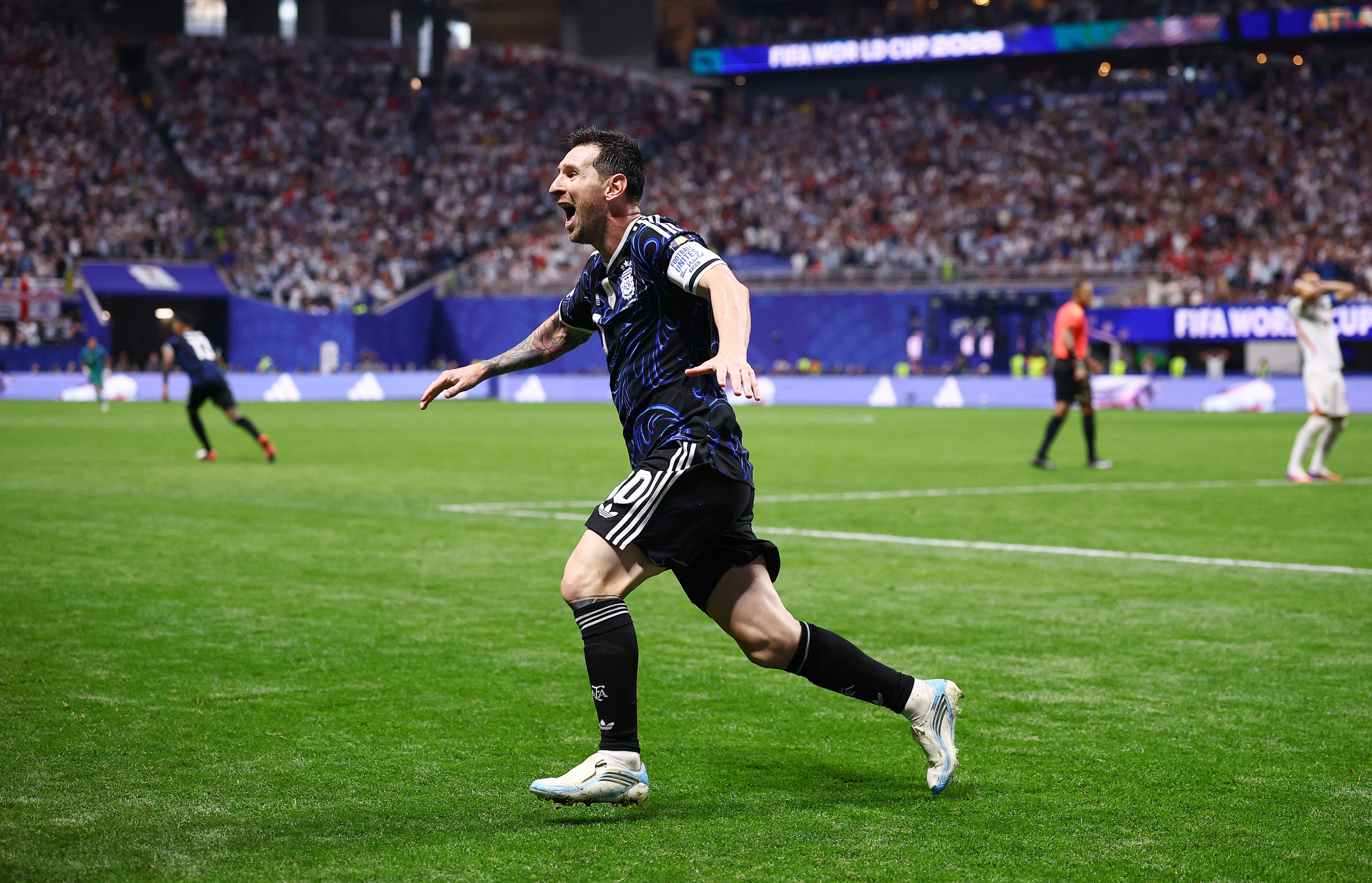 Argentina's Lionel Messi celebrates as he is featured in our best World Cup Final bets to make now.