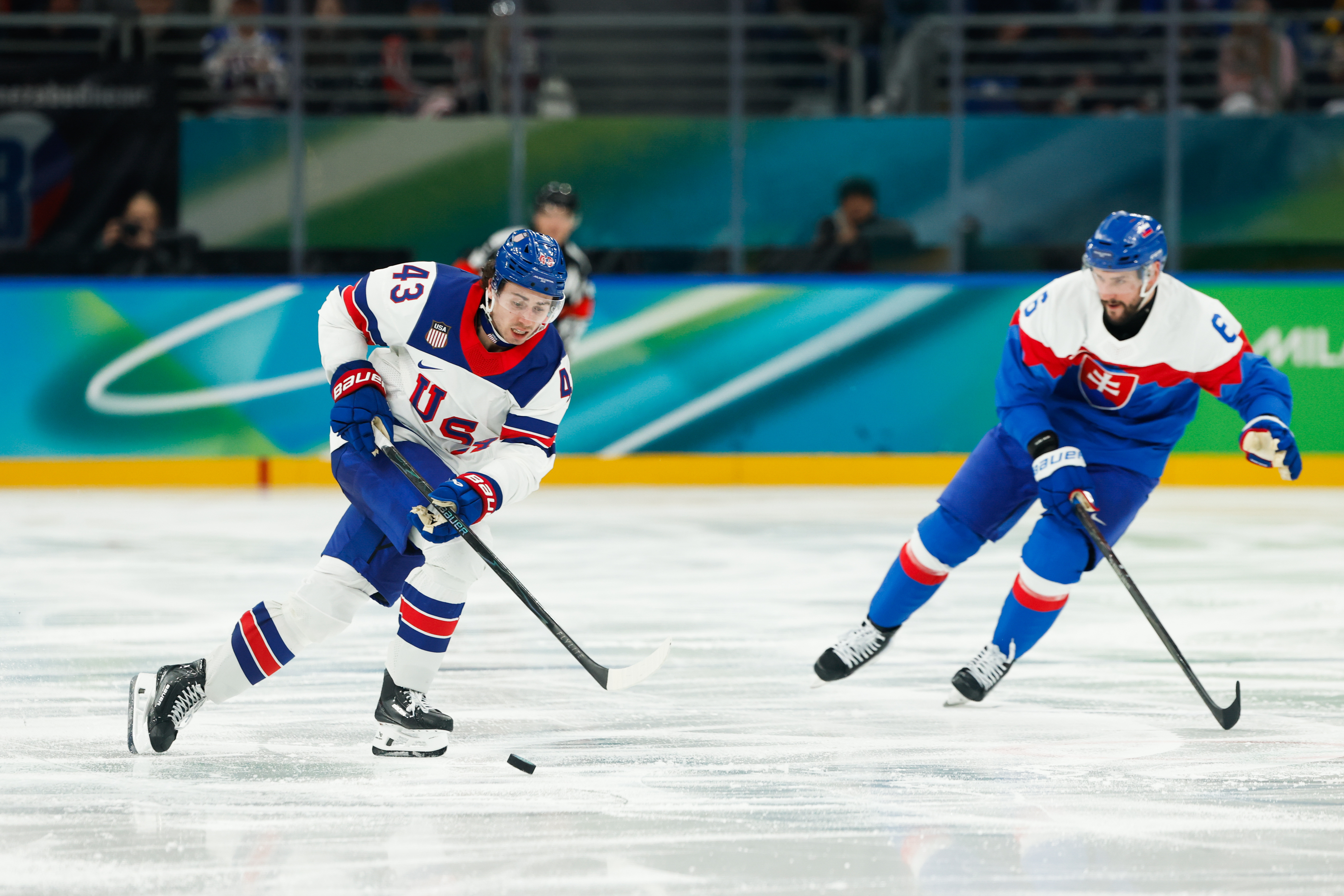 Quinn Hughes in action as we provide our Canada vs. USA player props today. 