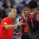 Head coach Kelvin Sampson of the Houston Cougars instructs Marcus Sasser as we offer up our March Madness betting guide