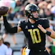 John Rhys Plumlee of the UCF Knights looks to throw a pass in the first quarter as we share our best Georgia Tech vs. UCF bonus code.