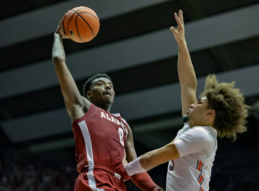 Jaden Bradley of the Alabama Crimson Tide drives to the basket as we look at the best conference championship odds