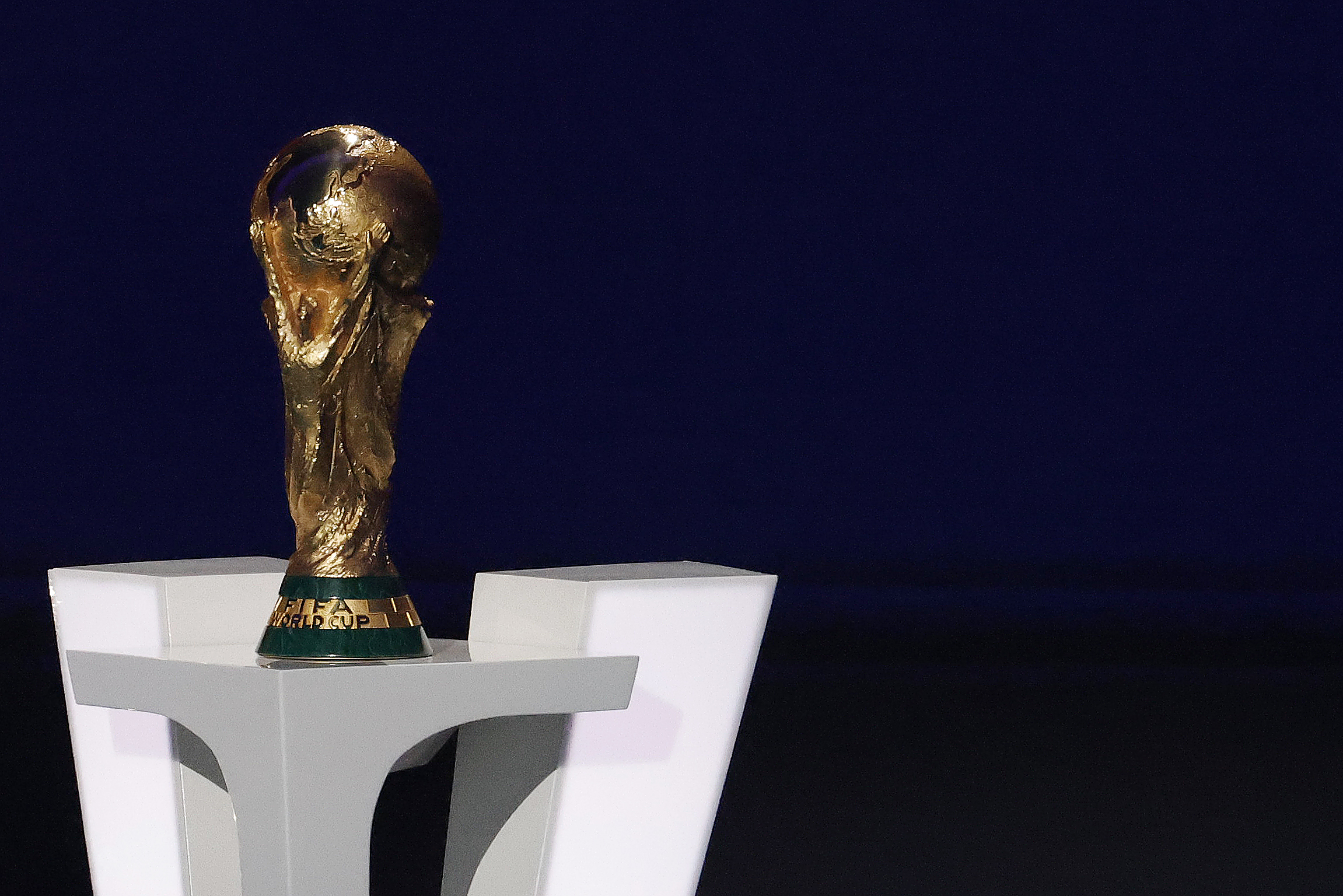 The World Cup trophy sits on a podium as we look at the FIFA naming Stats Perform, its betting data, and streaming distributor. 