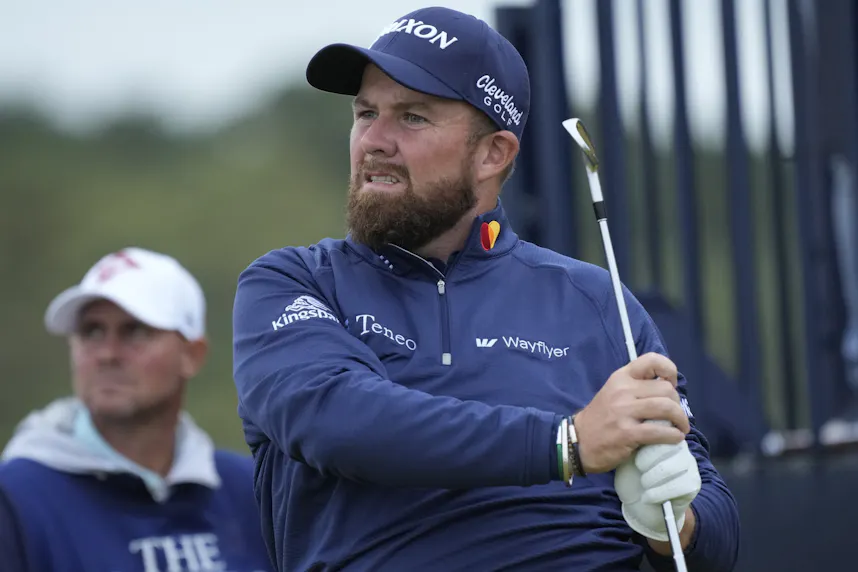Shane Lowry hits his tee shot on the 14th hole as we look at the British Open Round 2 odds and our picks