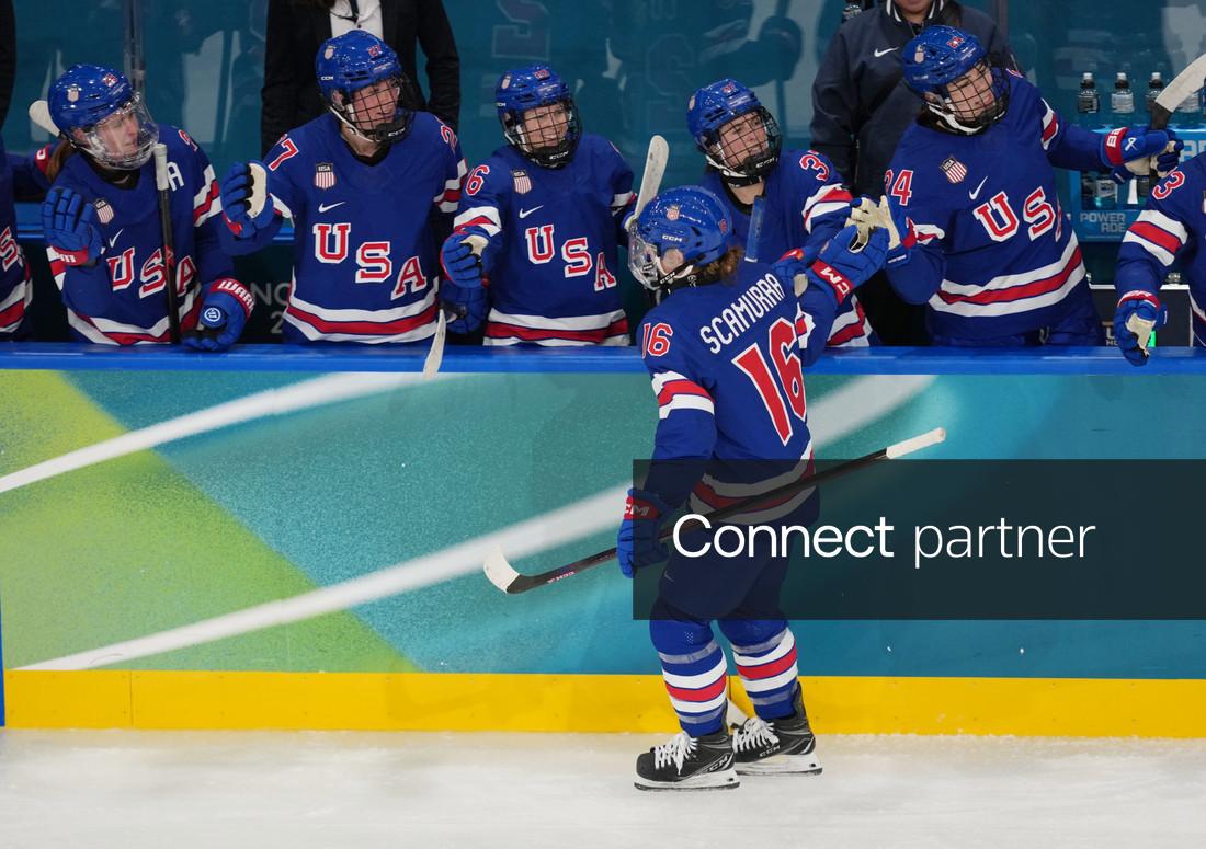 Hayley Scamurra - who highlights our USA vs. Italy predictions - of Team United States celebrates after scoring a goal.