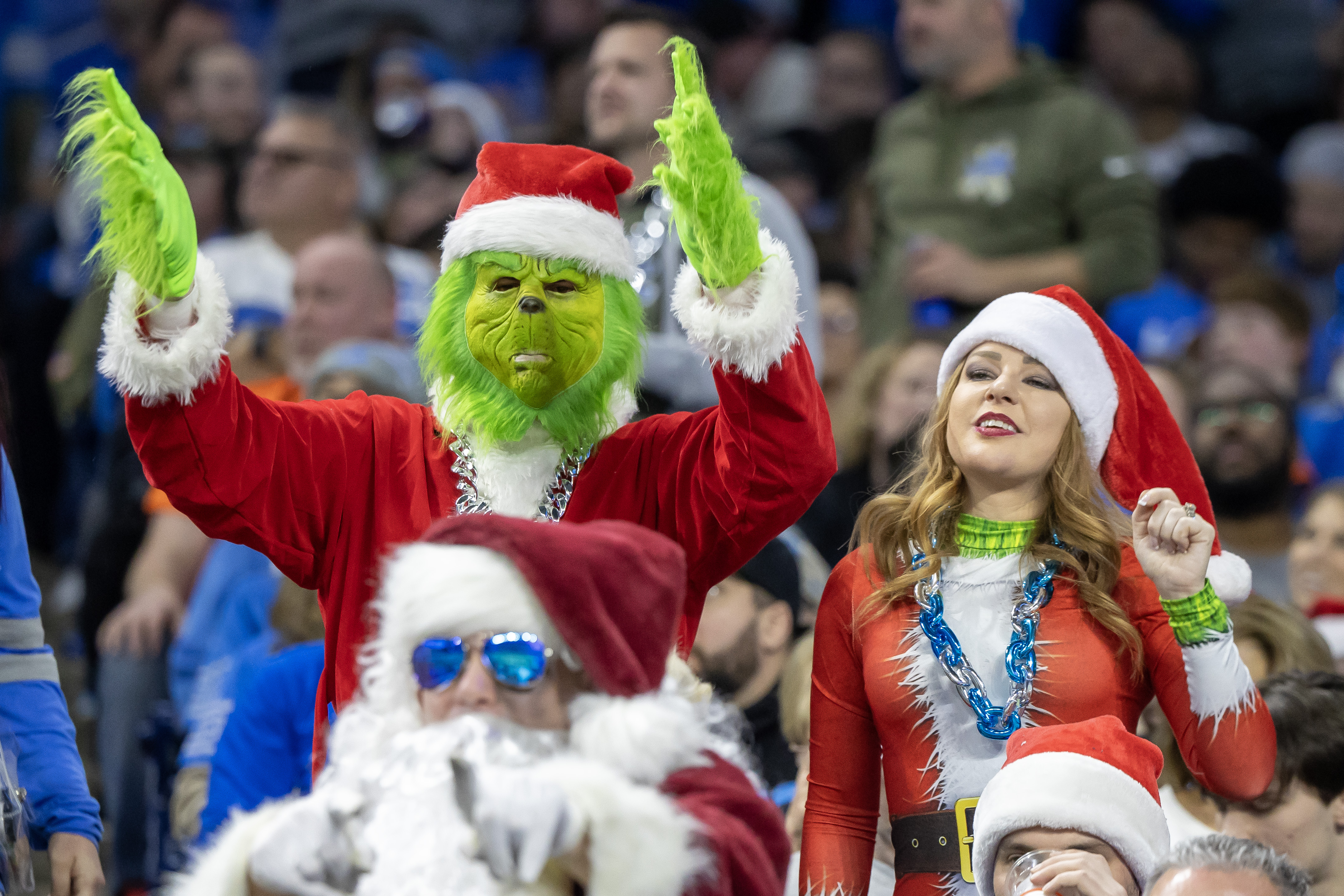 NFL fans dressed in Christmas attire as we break down the NFL weather report for Week 17.
