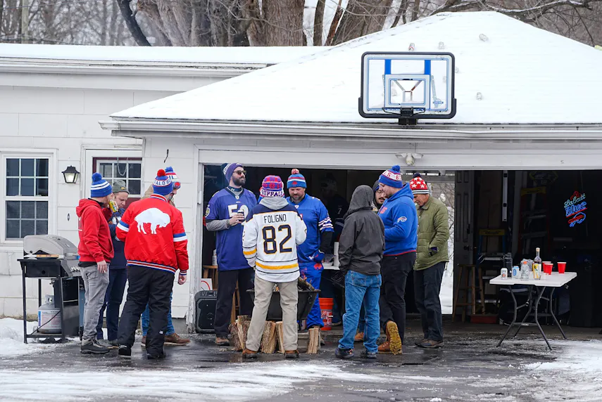 Many residential homes on Big Tree Road close to Abbott Road open up their yards for Bills game day parking as we discuss Super Bowl party dos and don'ts ahead of Super Bowl 2025.