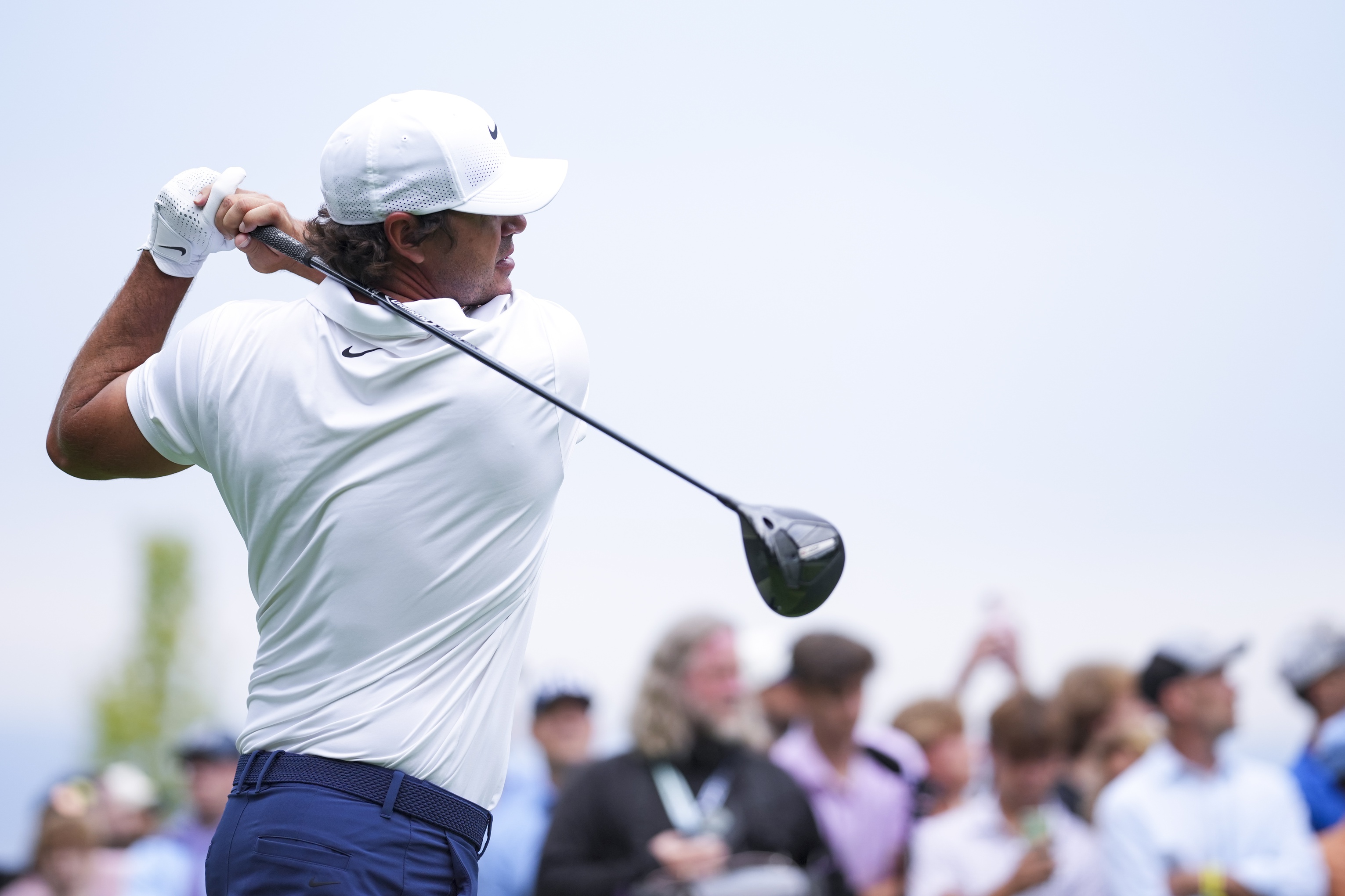 Brooks Koepka - who's featured in my Farmers Insurance Open picks - plays his shot. 