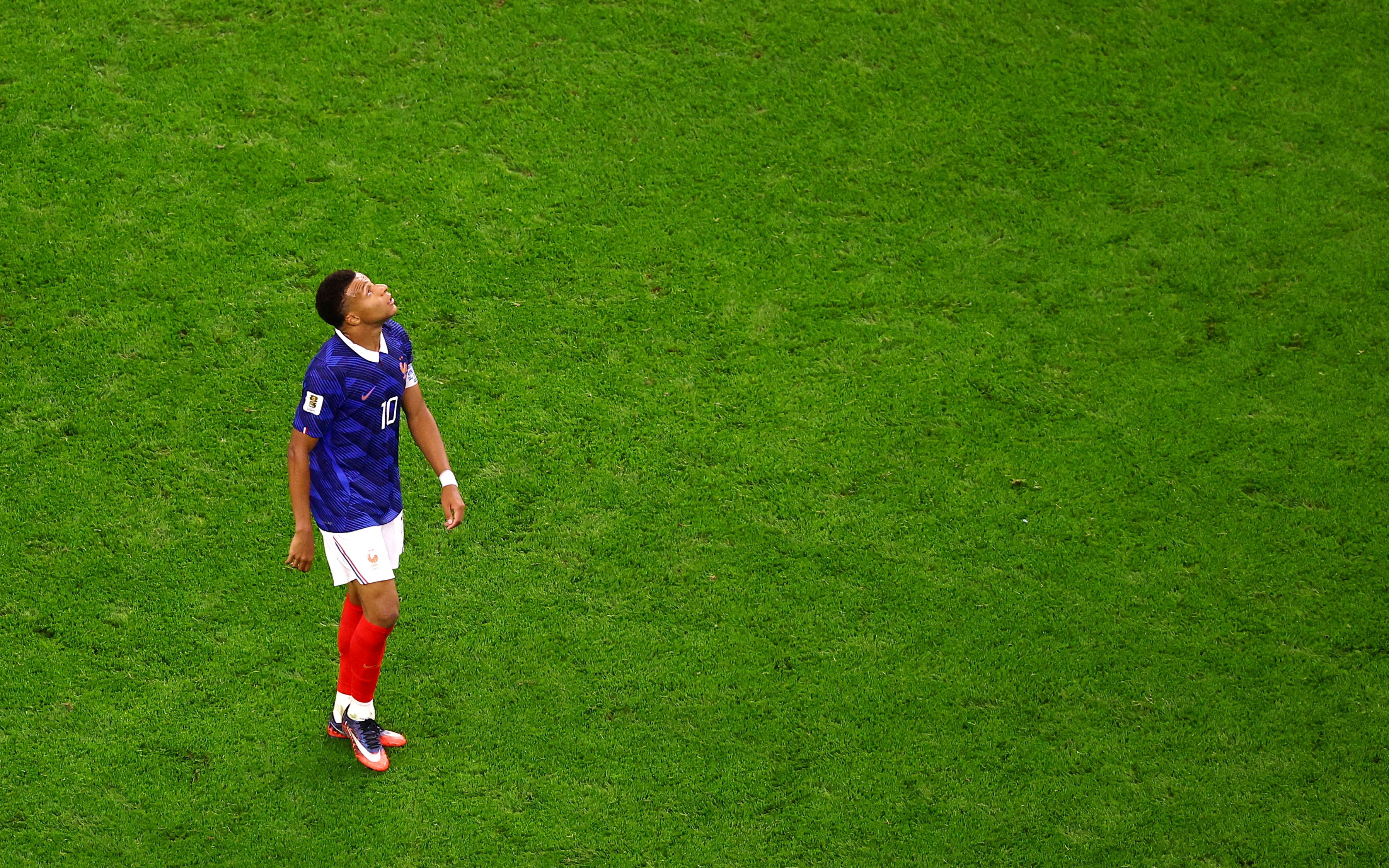 France's Kylian Mbappe looks on as we break down our France vs. England goal scorer parlay.
