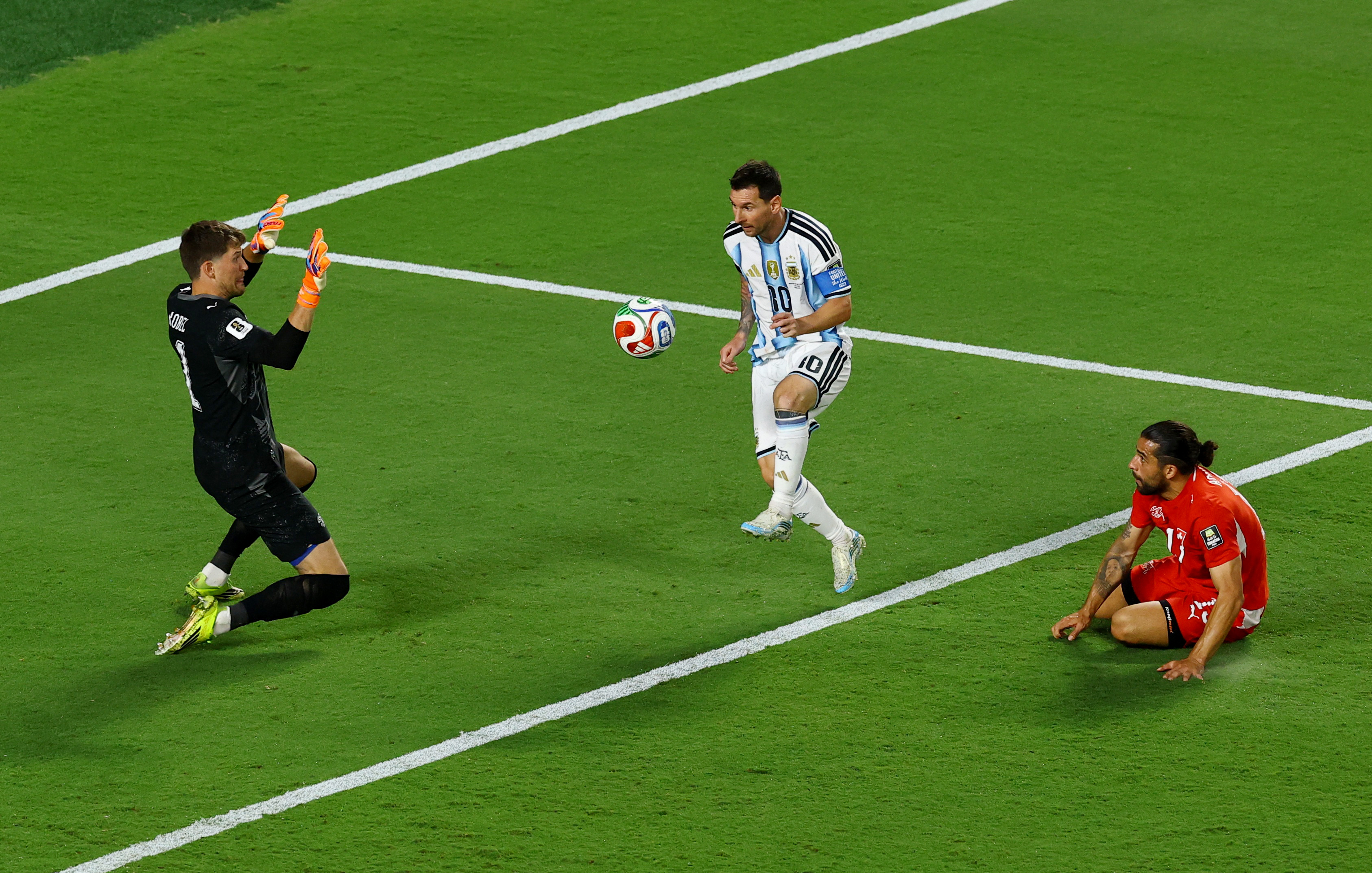 Argentina's Lionel Messi in action as we break down our England vs. Argentina prediction.