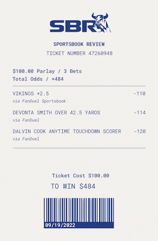 Minnesota Vikings vs. Philadelphia Eagles: Same Game Parlay Picks