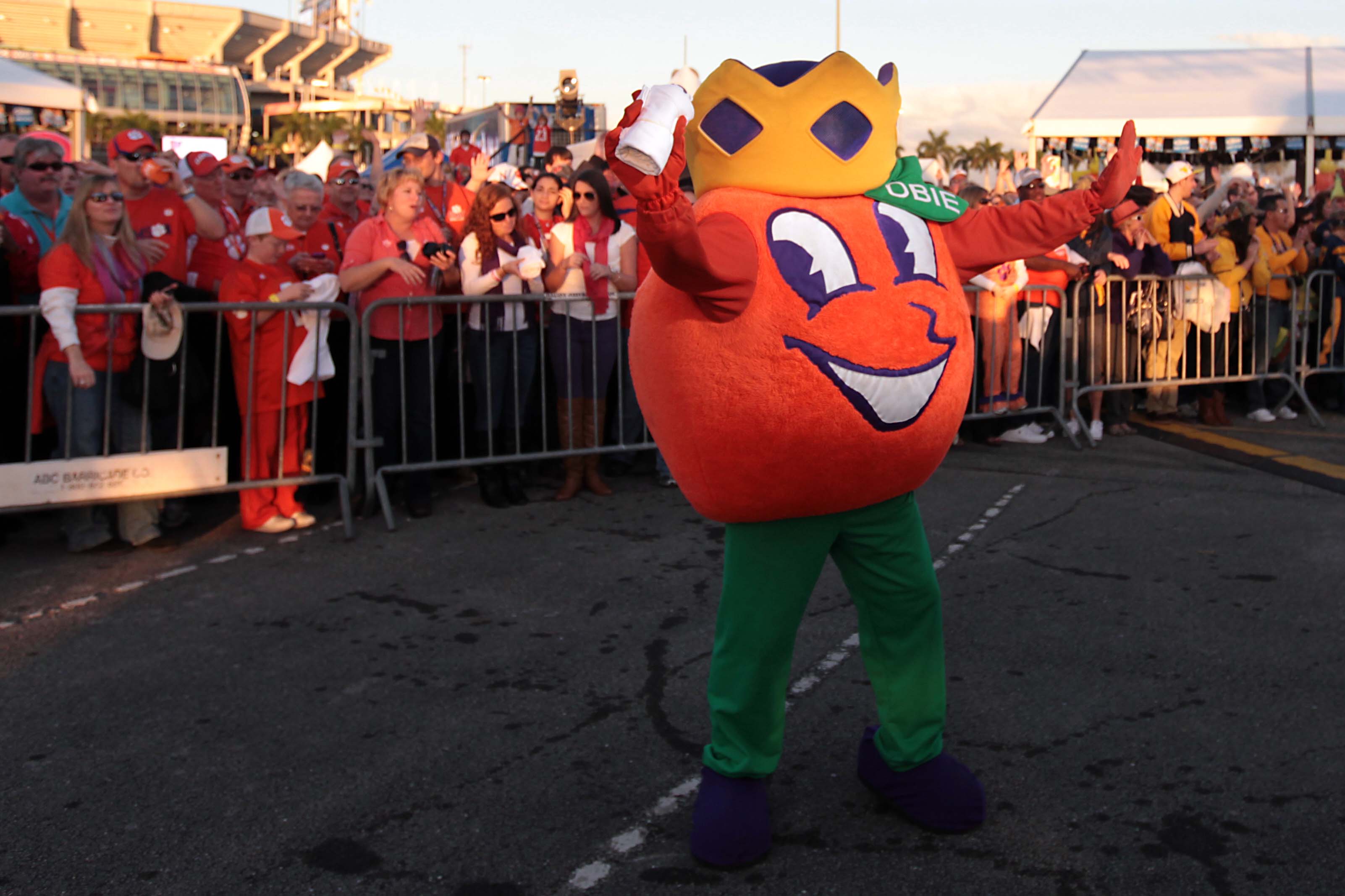 Obie the Orange is the oldest mascot in our college football bowl mascot rankings.