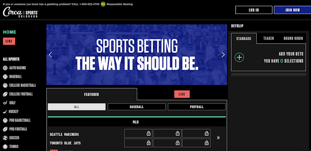 Circa Sports home page<br>