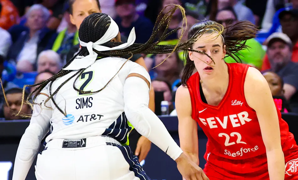 Indiana Fever guard Caitlin Clark dribbles as we offer our best Wings vs. Fever prediction, expert picks, and WNBA odds for Sunday's matchup at Gainbridge Fieldhouse in Indianapolis.