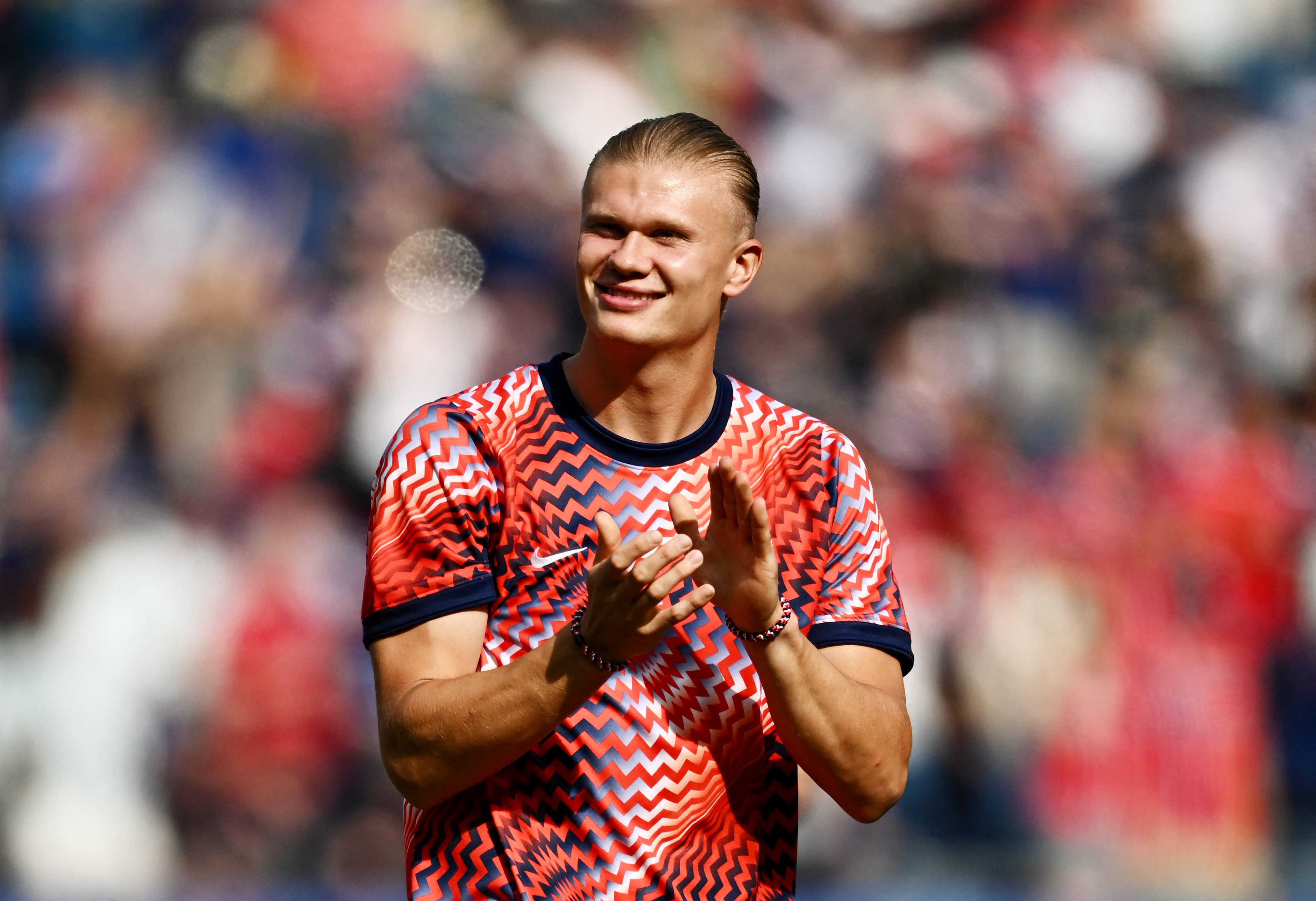 Norway's Erling Haaland applauds fans as we make our best Ivory Coast vs. Norway prediction.