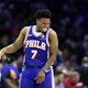 Kyle Lowry #7 of the Philadelphia 76ers reacts as we look at the Clippers vs. 76ers NBA player props & best bets