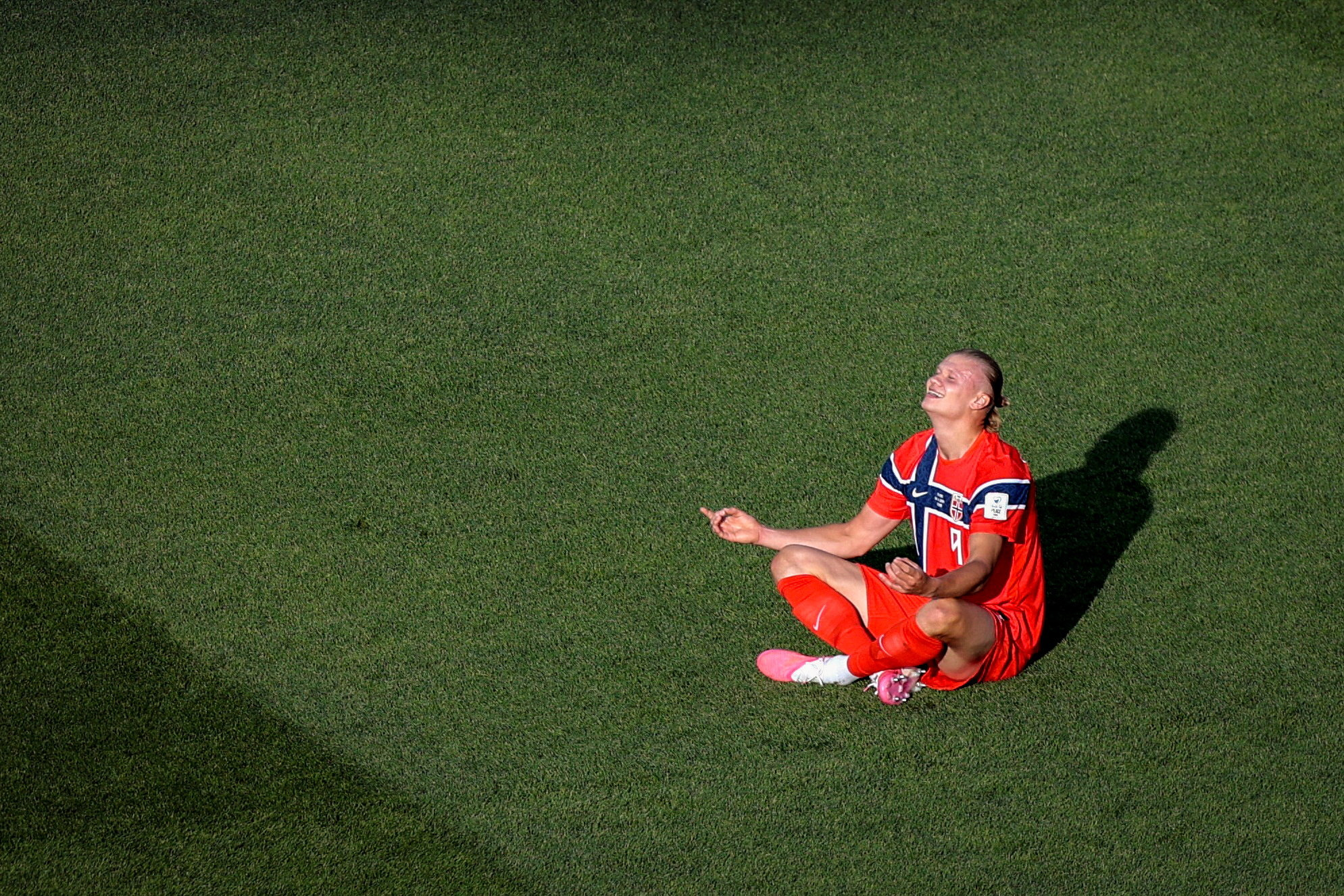 Norway's Erling Haaland celebrates scoring as we make our best World Cup predictions today.