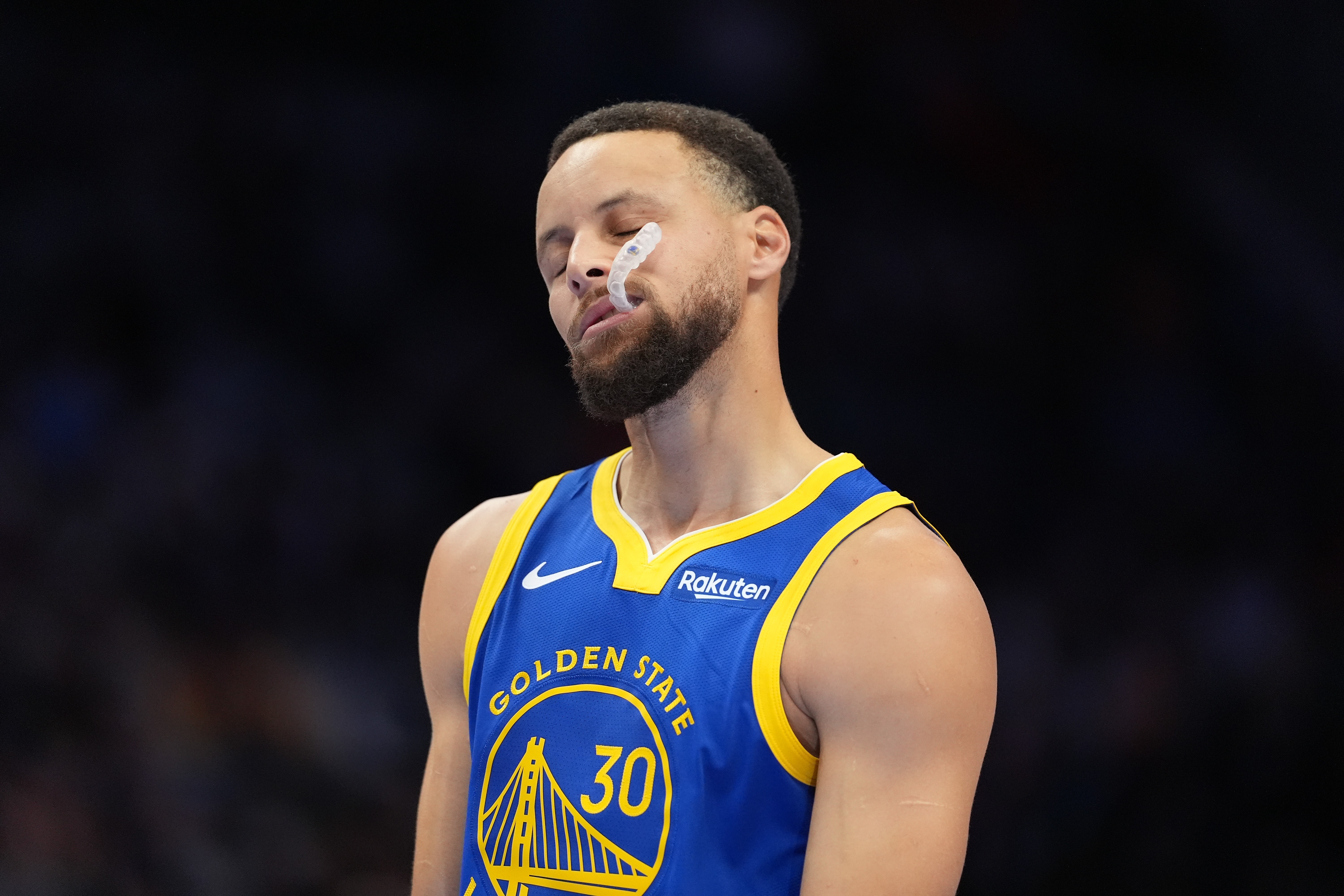 Golden State Warriors guard Stephen Curry (30), seen here during a game, is featured in our Warriors vs. Clippers player props.