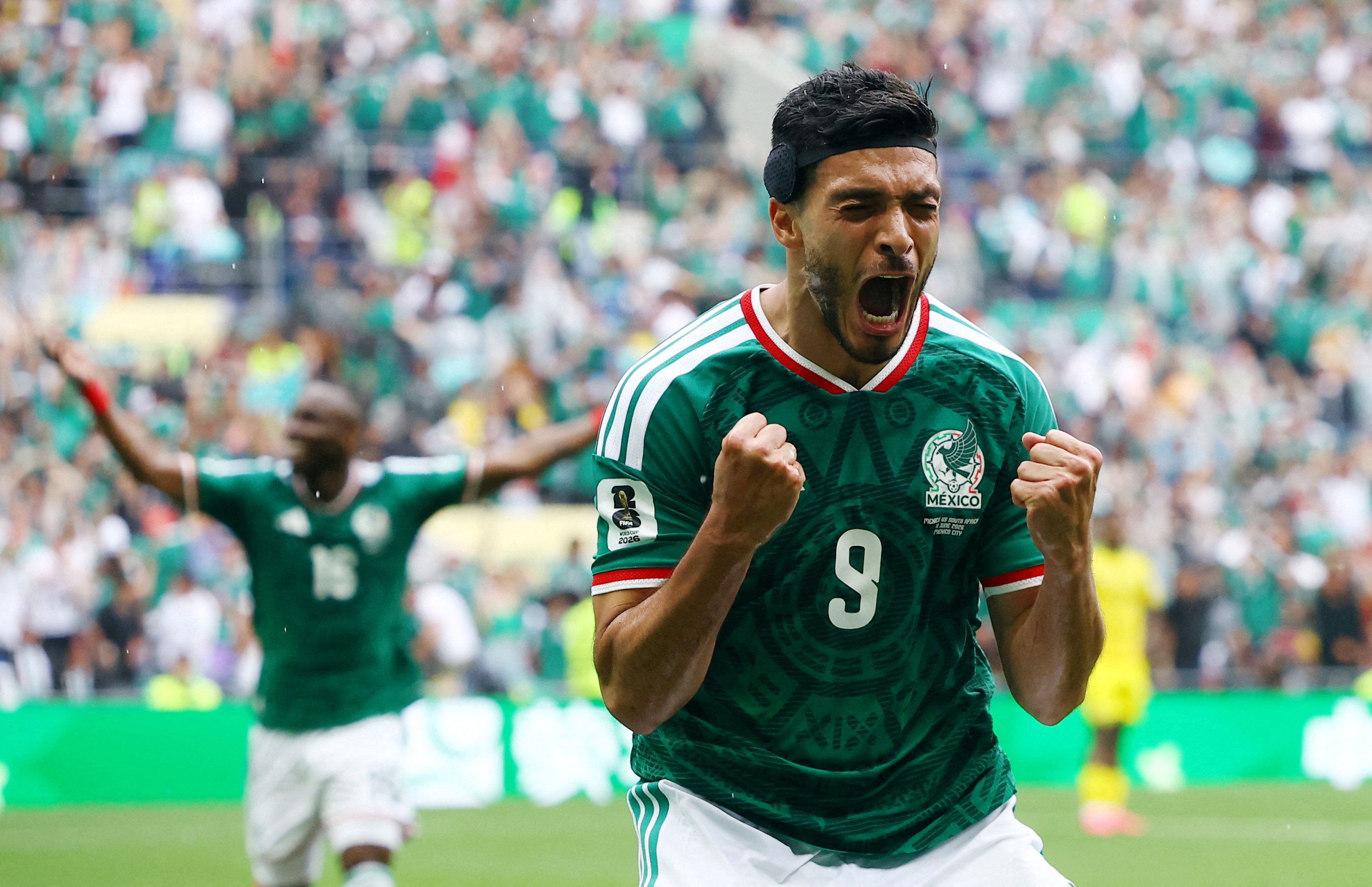 Mexico's Raul Jimenez celebrates as we break down our World Cup predictions today.