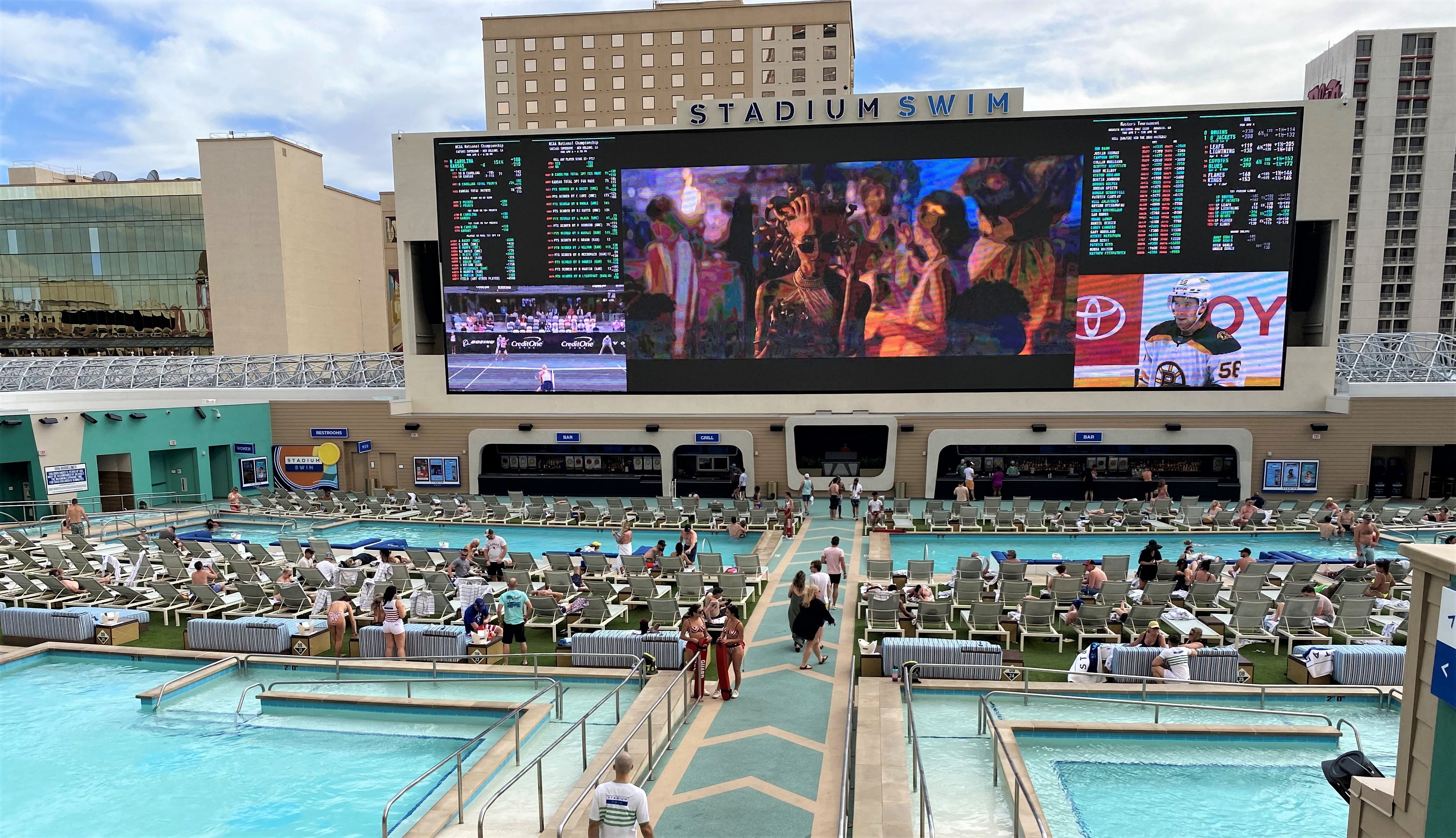 Stadium Swim at Circa as we look at the sportsbook increasing its NFL prize pools.