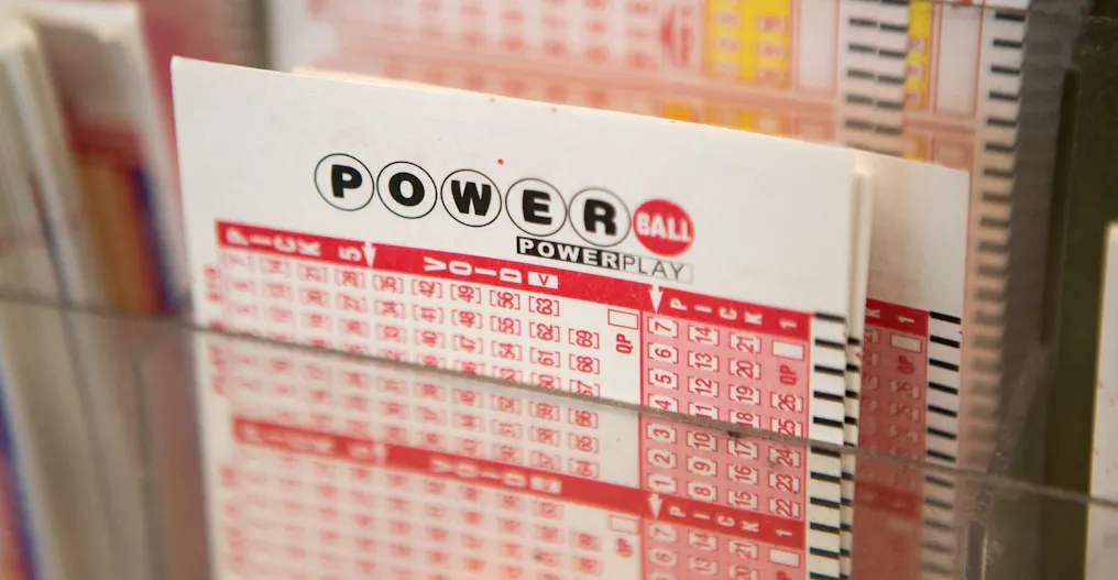 A Powerball ticket is pictured as the jackpot continues to rise as we look at Jackpot.com launching in Arizona
