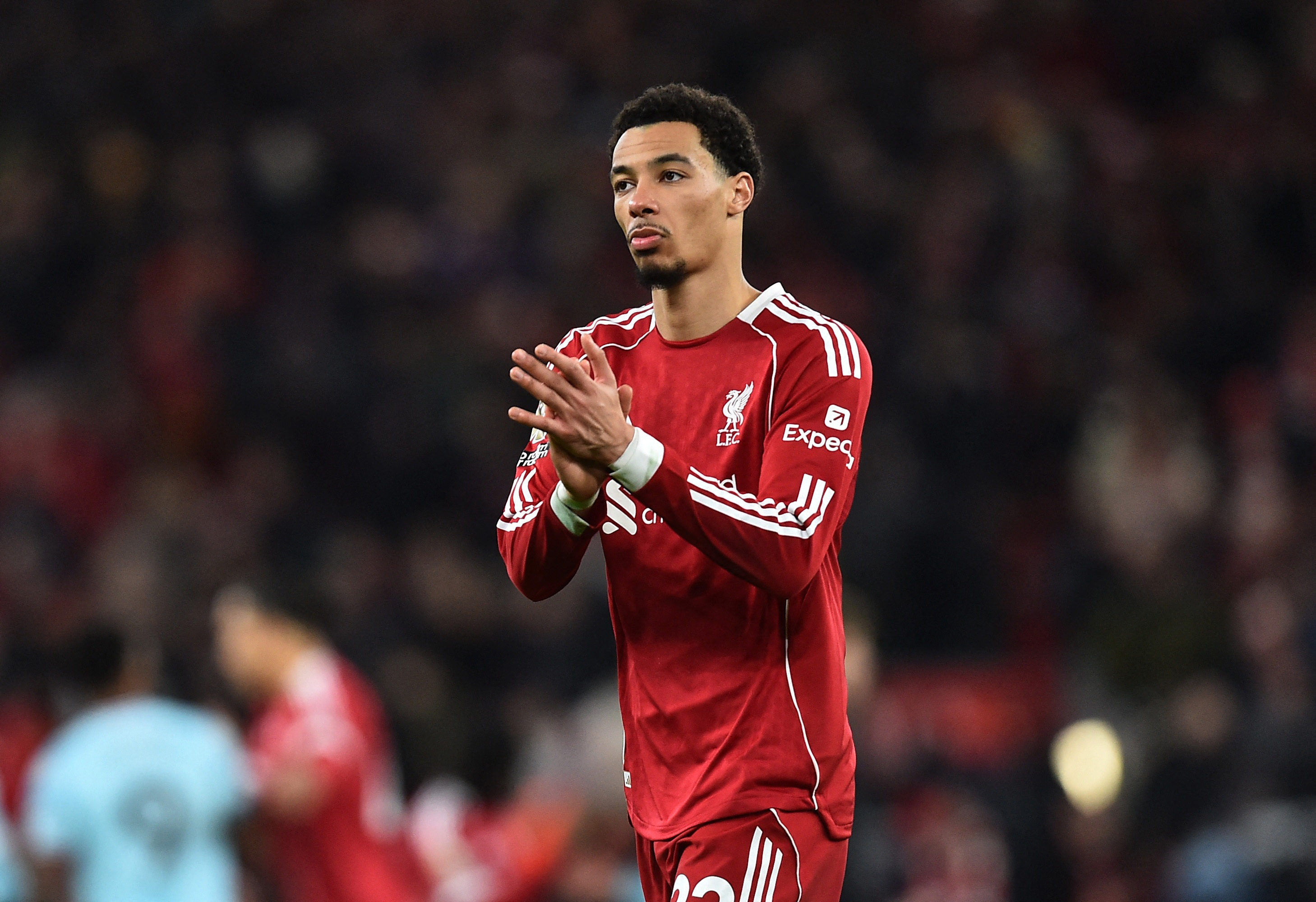 Hugo Ekitike in action as we offer our Liverpool vs. Marseille prediction and odds.