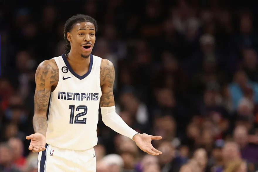 Ja Morant of the Memphis Grizzlies is featured in our favorite Grizzlies vs. Pelicans player props.