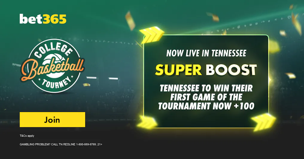 bet365 Launches in Tennessee: Bet $5, Get $150 in Bonus Bets Win OR Lose