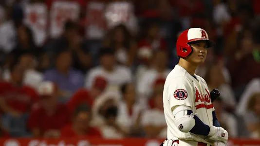 Shohei Ohtani of the Los Angeles Angels in the fifth inning at Angel Stadium, and we look at the top odds at our best sportsbooks for Ohtani's next team.