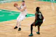 Dallas Mavericks guard Luka Doncic controls the ball against Boston Celtics guard Jrue Holiday as we look at the best 2024 NBA Finals odds