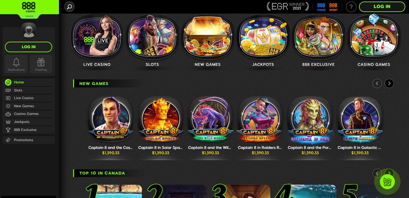 888casino homepage