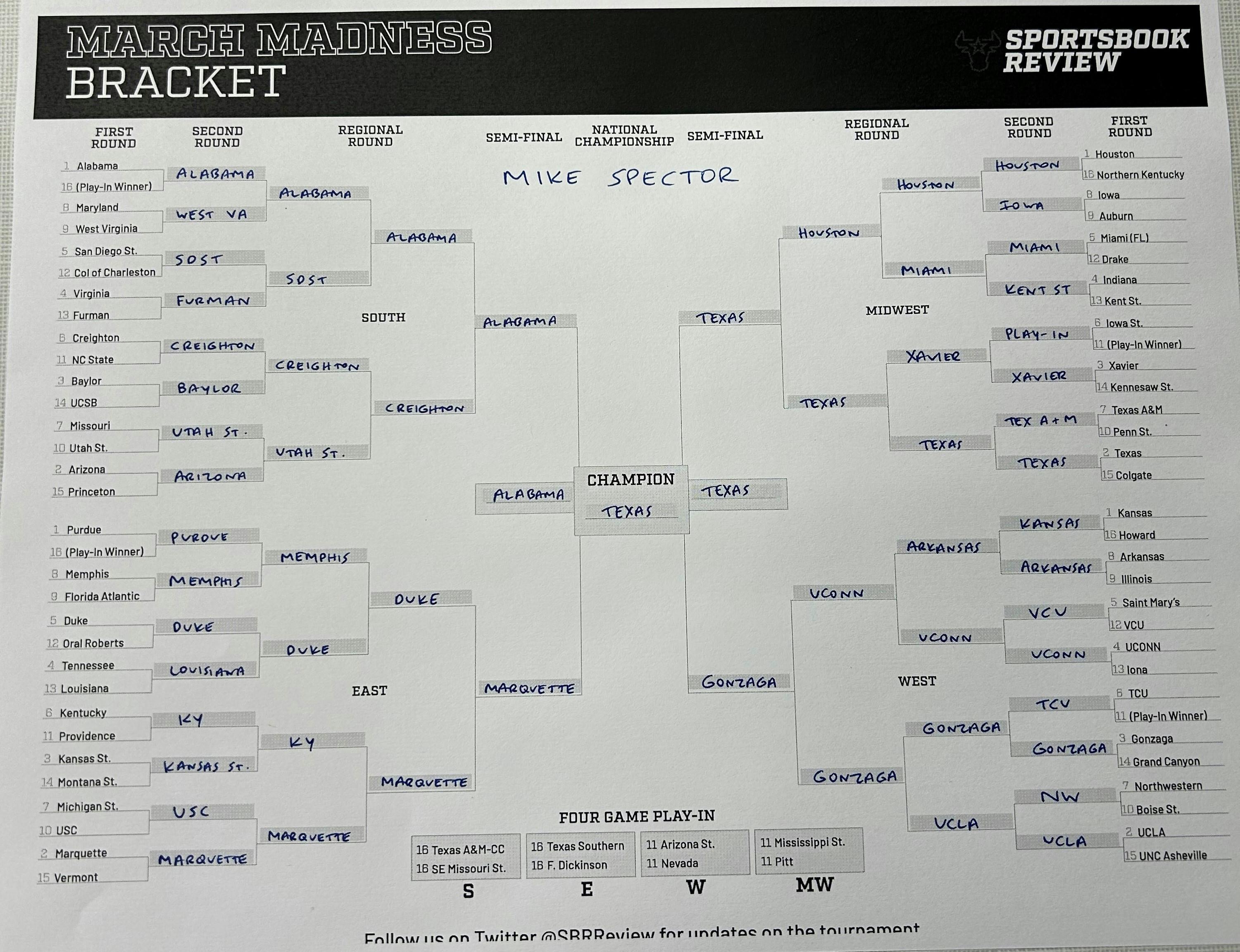 March Madness Bracket Predictions NCAA Tournament Bracket Picks 2023