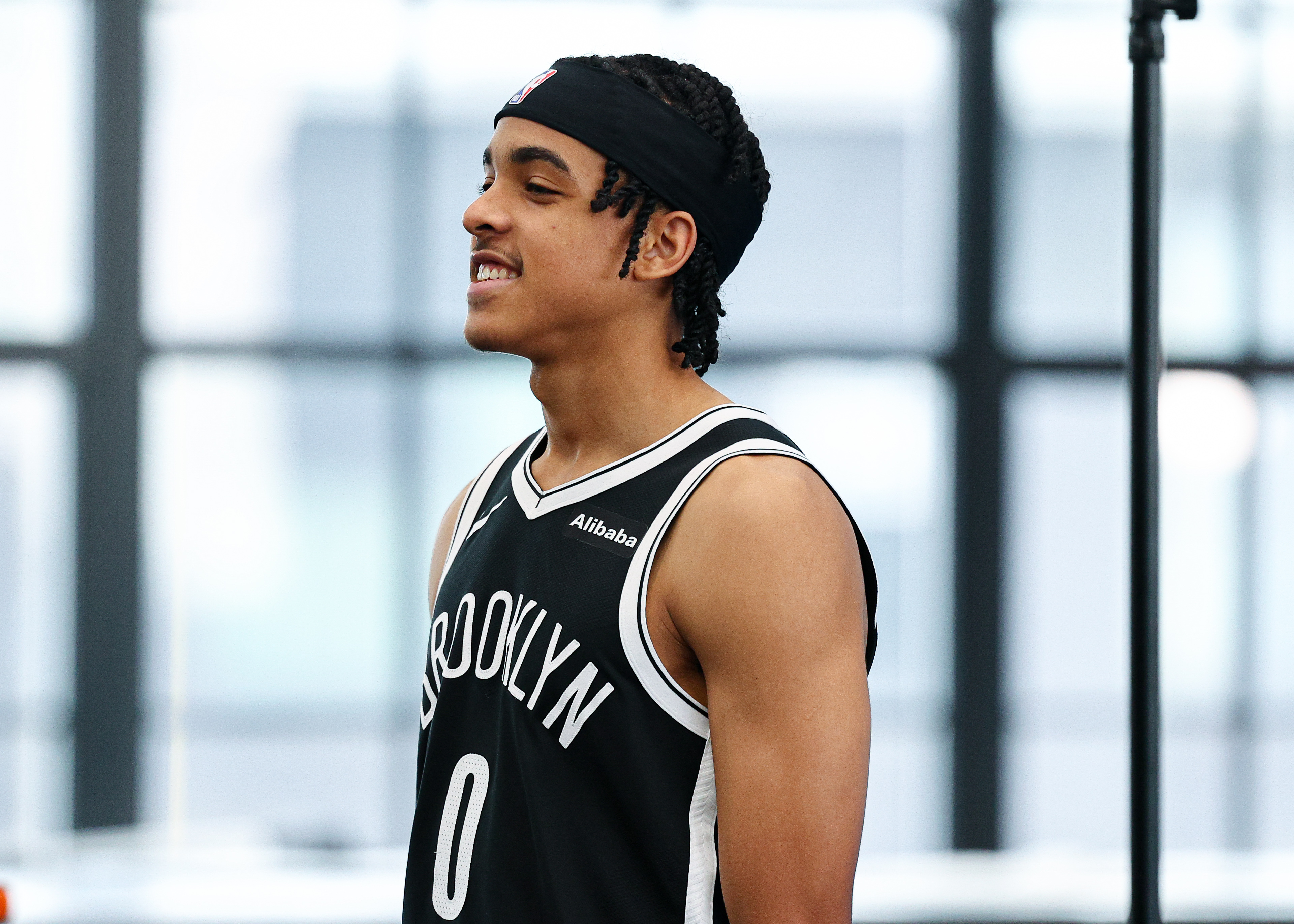 Nets guard Mikel Brown Jr. poses as we analyze the 2026-27 NBA Rookie of the Year odds.