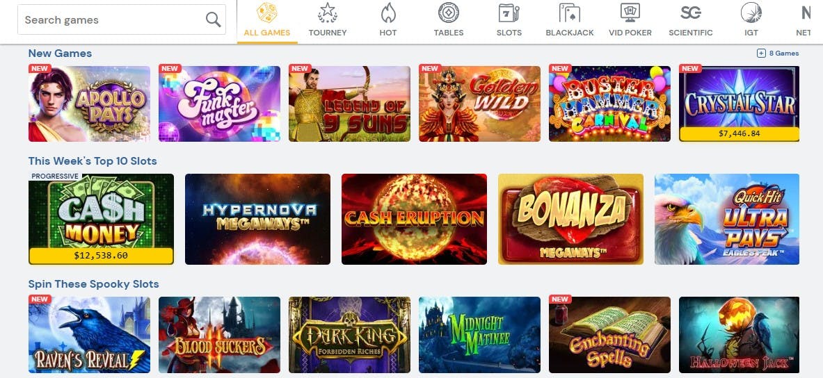 BetRivers Casino homepage