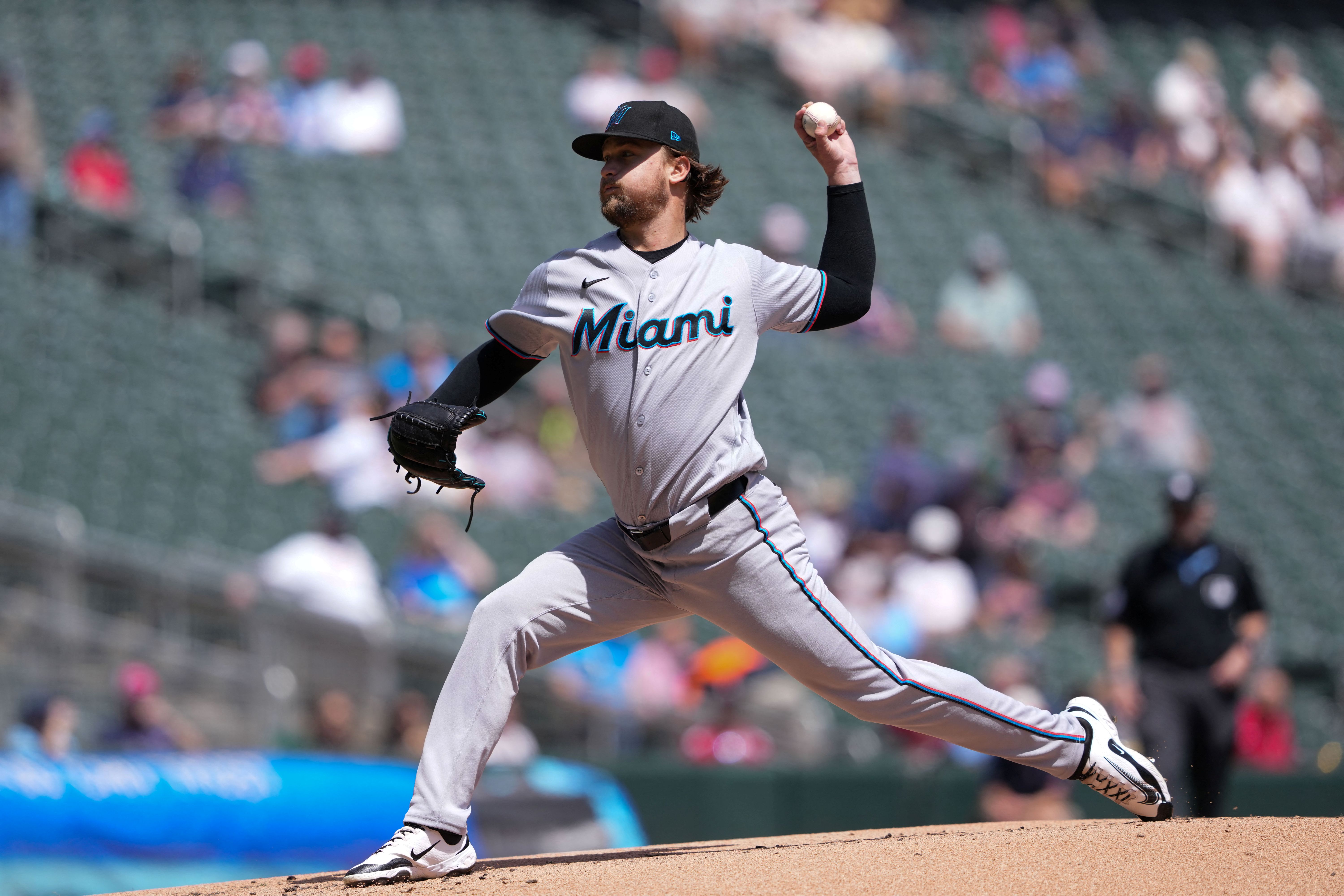 Miami Marlins pitcher Braxton Garrett pitches as we make our best Braves vs. Marlins prediction.