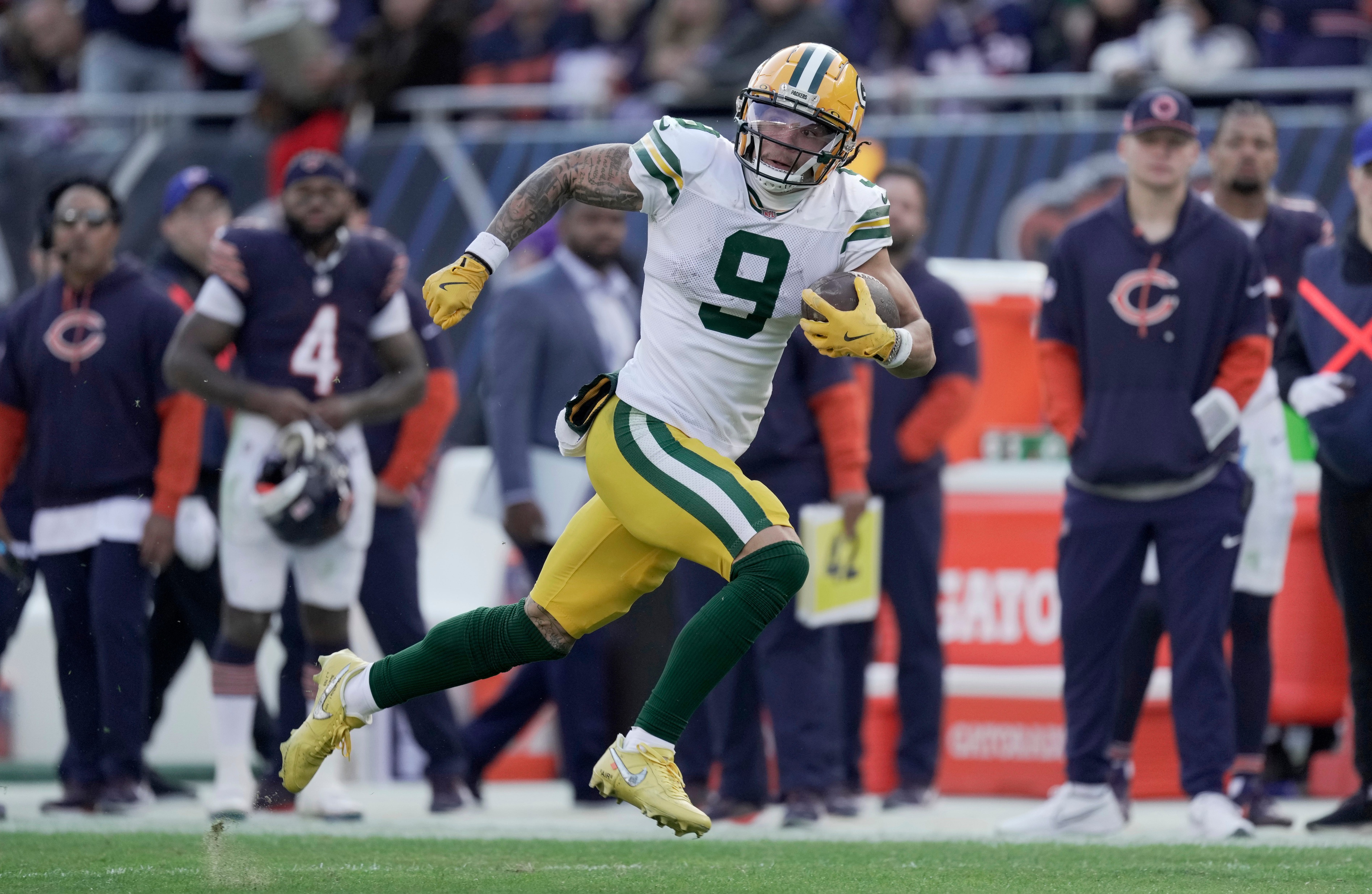 Bears vs. Packers Anytime Touchdown Scorer Predictions Today: NFL Week 14