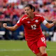 Christine Sinclair of Canada celebrates her goal during the Concacaf Women's Championship Semi-Final match between Panama against Canada as we look at our Northern Star Award prediction.