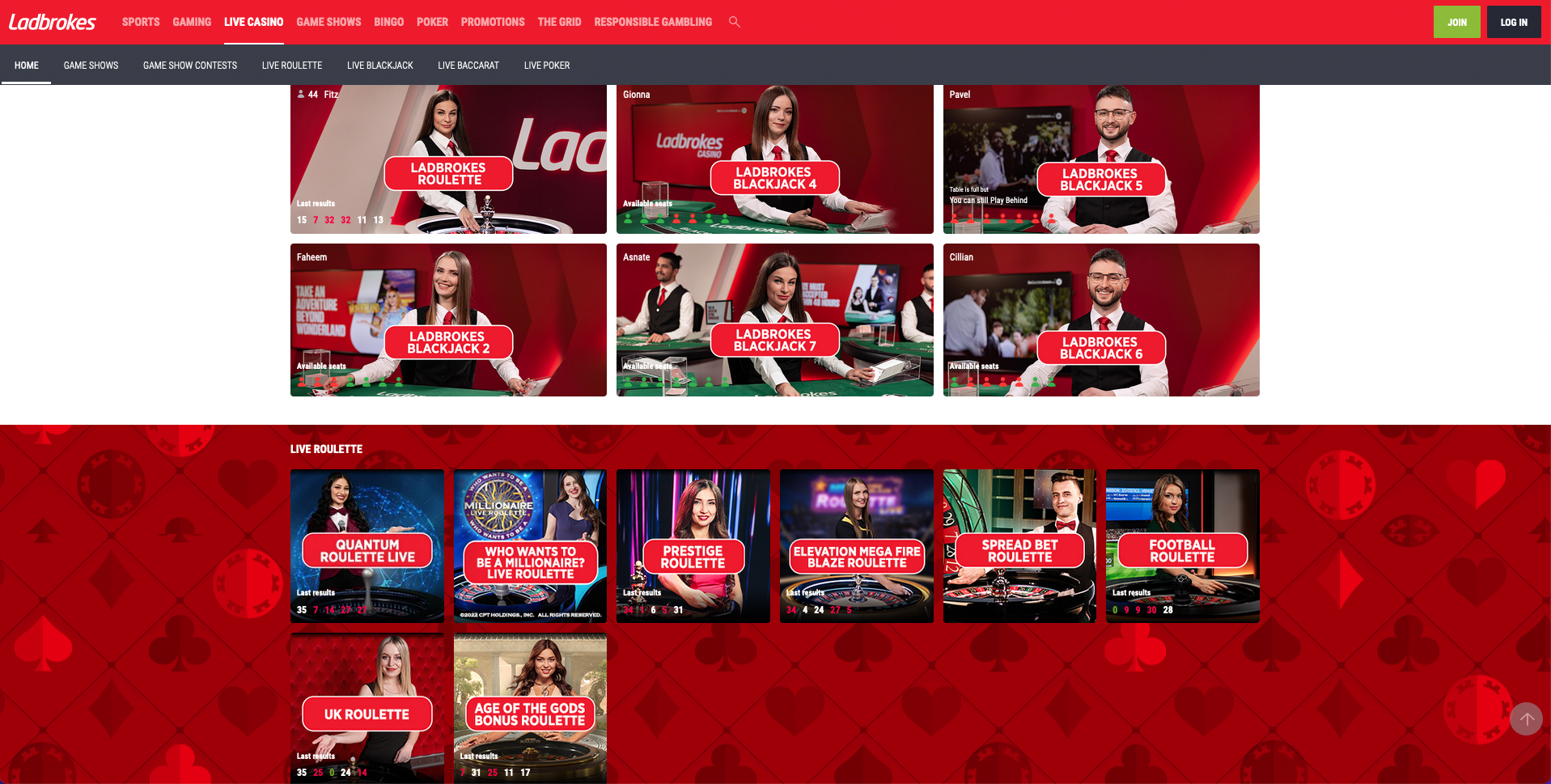 Sport betting  Ladbrokes Sports