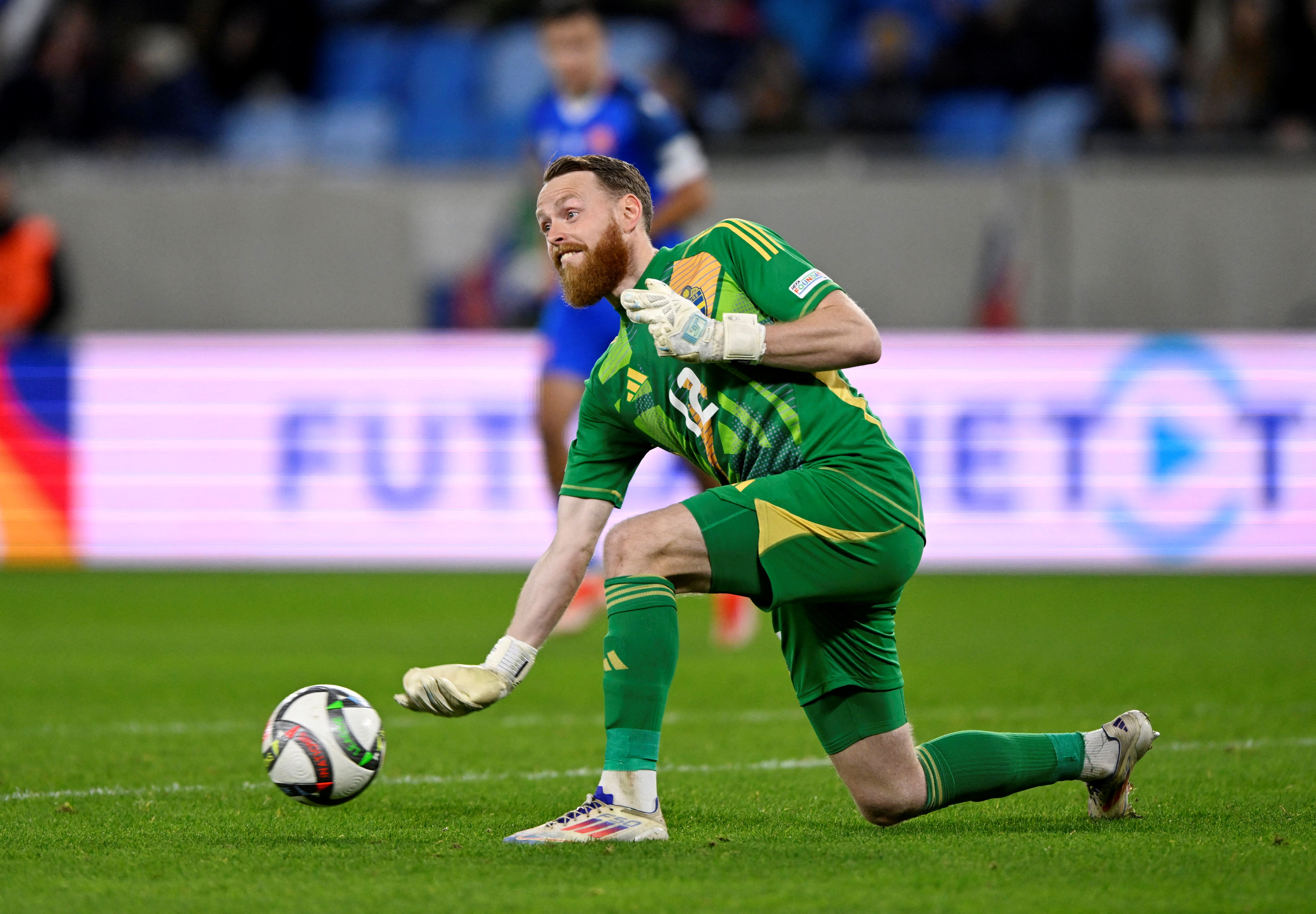 Sweden's Viktor Johansson in action as we make our best Sweden vs. Tunisia prediction